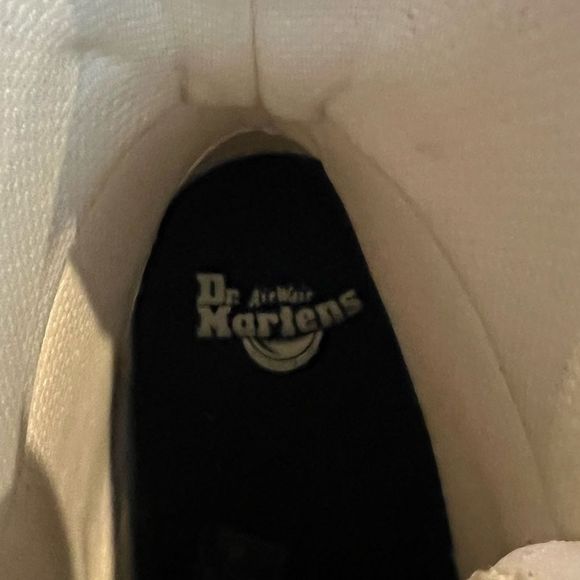 Dr. Martens Combs Tech Gray Canvas Suede Combo Boots Men's - Picture 9 of 9